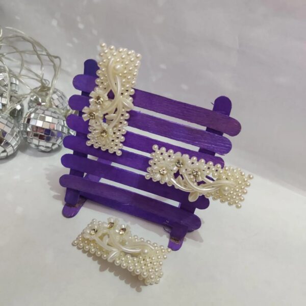 Tic Tac Hair Clips ( Set of 2 )