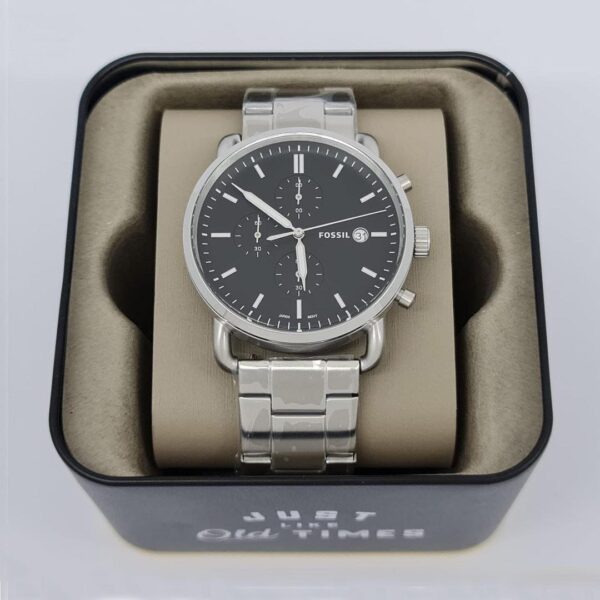 Fossil's Commuter Black Satin Chronograph Watch-RCWT2054 - Image 7