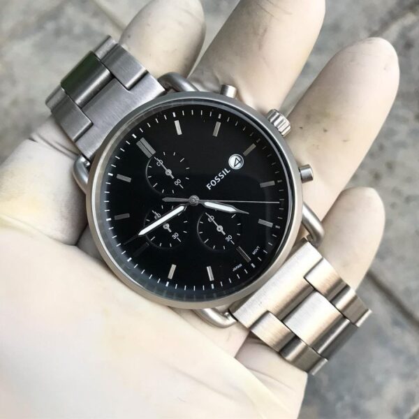 Fossil's Commuter Black Satin Chronograph Watch-RCWT2054 - Image 6