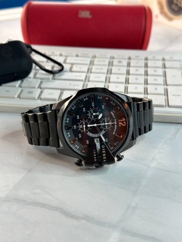Diesel 10 BAR WATCH Beautiful Black Only the Brave Dial-RCWT2059 - Image 4