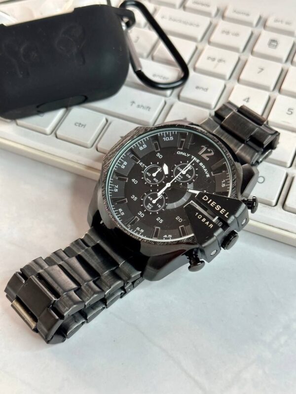 Diesel 10 BAR WATCH Beautiful Black Only the Brave Dial-RCWT2059 - Image 2