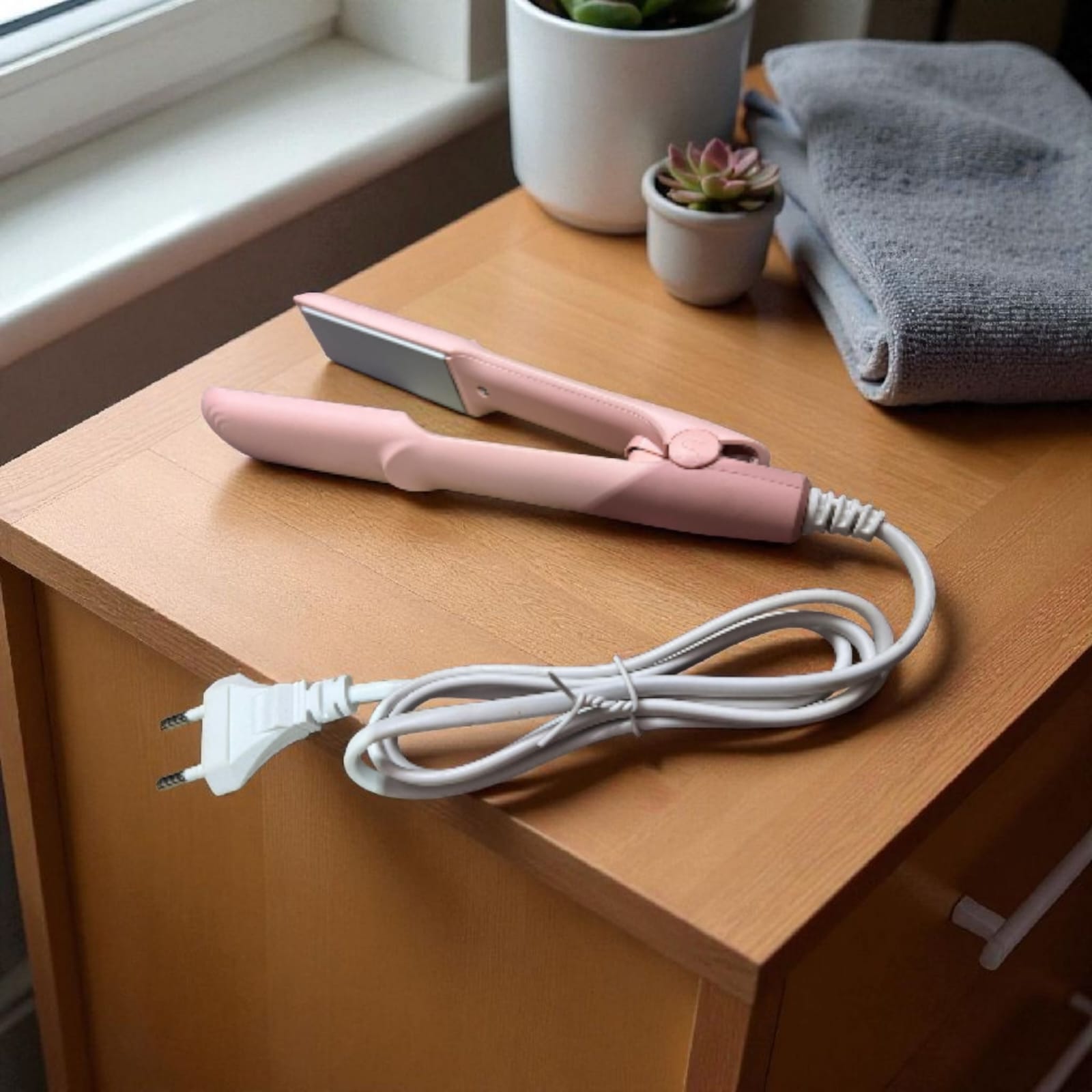 Mini Travel Hair Straightener – Pink