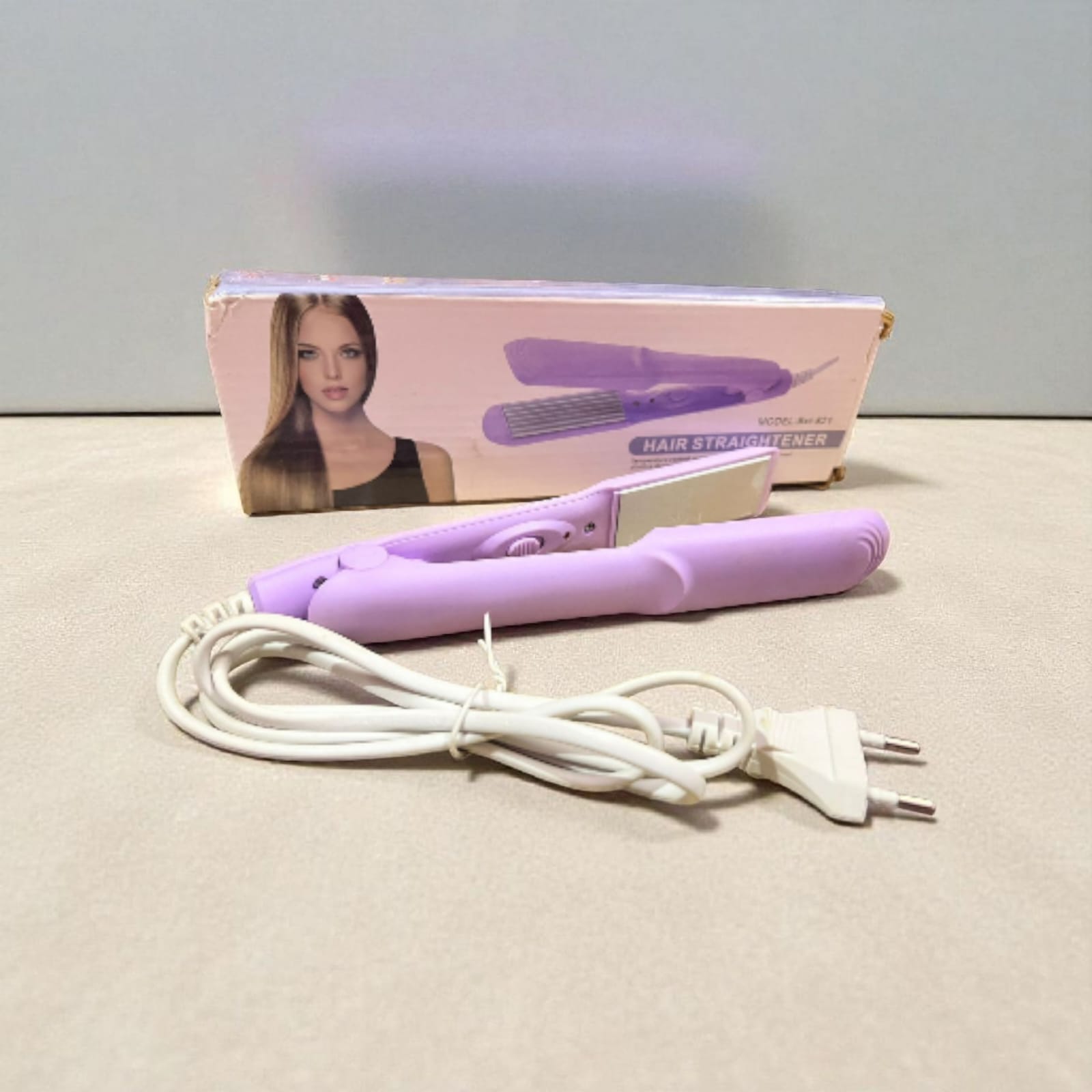Mini Travel Hair Straightener – Purple - Image 2