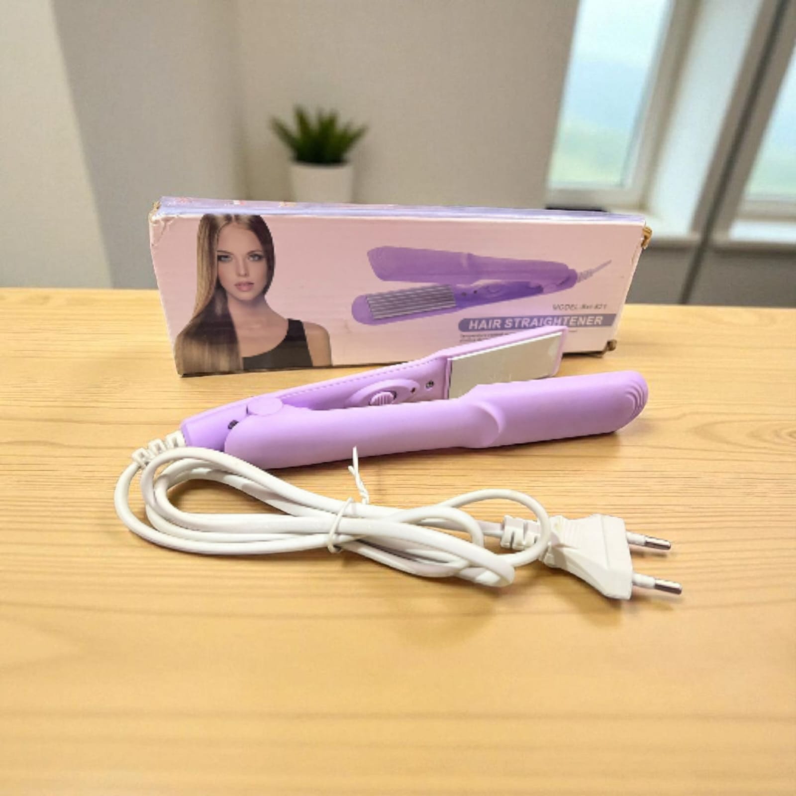 Mini Travel Hair Straightener – Purple - Image 3